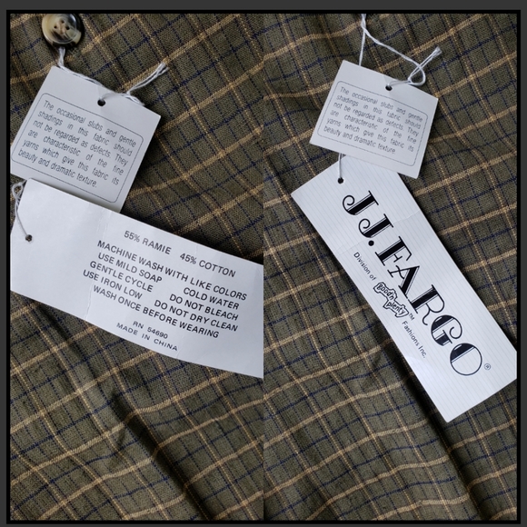 VINTAGE JJ Fargo Plaid Overalls - Picture 6 of 8